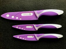 Ceramic Knife Set Two 4" & One 6" Chef Knife With Large Ergo-Handle