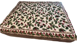 April Cornell Holly Holiday Tischdecke Weihnachten 55x75 - Bild 1 von 16