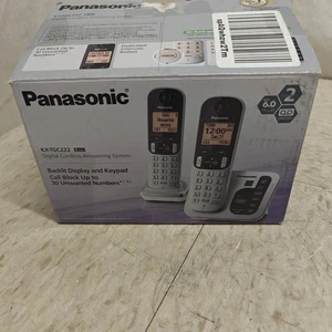 Panasonic DECT 6.0 Expandable Cordless Phone System Answering Machine KX-TGC222S - Picture 1 of 3