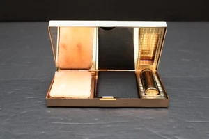Vintage Evans Gold Tone Compact Carryall Art Deco UNBENUTZT - Bild 1 von 10