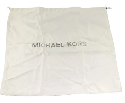 Michael Kors 集尘袋 带抽屉 18 英寸 x 18 英寸手提包 存储 银色 标志 — 第 1/3 张图片