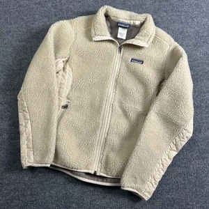 Patagonia Jacke Damen Medium Beige Sherpa Fleece Full Zip Mantel Wandern - Bild 1 von 5