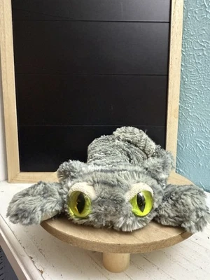 Manhattan Toy Company Vintage Lavish Lanky Cat Gray Green Eyes Plush Rare Cat - image 1 of 4