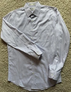 Herren Nordstrom weiß lila gestreift Trim Fit Hemd Größe 15,5 34/35 - Bild 1 von 5