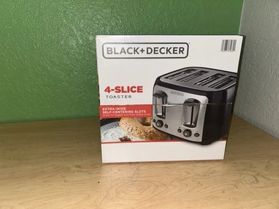 BLACK DECKER 4 Slice Toaster Extra Wide Slots - Image 1 of 4