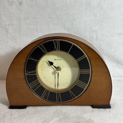 Bulova Corporation B7340 Tremont Mantel Table Shelf Clock Walnut Finish Works - Image 1 of 4