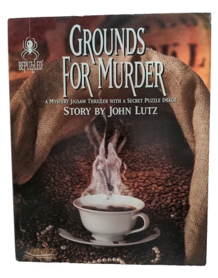 Grounds For Murder 1000 Piece Puzzle John Lutz Thriller Bepuzzled 23" X 29"  PS2 - Image 1 of 4