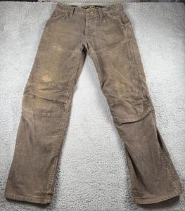 G-Star Elwood Heritage Loose Jeans Mens 34x35 Brown Corduroy Button Fly Workwear - Picture 1 of 12