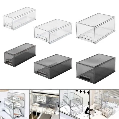 Desk Organizer with Drawer Multifunctional Stackable Desk Storage Container - Image 1 of 2