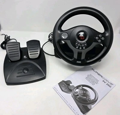 Superdrive - SV250 Racing steering wheel with pedals and gearshift paddles - Image 1 of 4