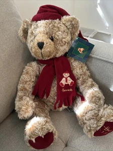 Vintage Harrods 1999 14" Teddy Bear Anniversary Christmas Holiday W/tag - Picture 1 of 9