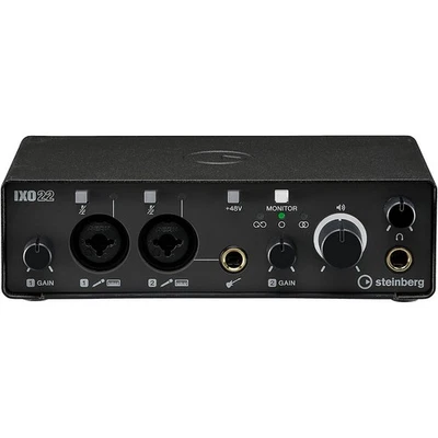 Steinberg IXO22 Audio Interface with Two Mic Preamps Black - Image 1 of 4