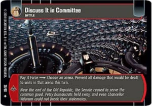 STAR WARS TCG WOTC THE PHANTOM MENACE DISCUSS IN COMMITTEE 39/90 FOIL GEM MINT - Picture 1 of 1