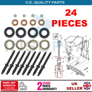 Kit O-Ring Guarnizione Borchia Iniettore Rondella Per Ford C-Max Fiesta Fusion Focus 1.6 TDCi - Foto 1 di 12