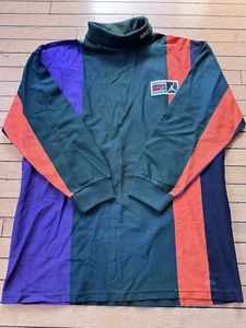 Vintage 90s Nike Team Sports Jordan USA Made Turtleneck Color Block Mens XL - Picture 1 of 8
