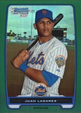 2012 Bowman Chrome Prospects Green Refractors #BCP212 Juan Lagares 