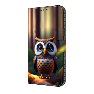 Wolf Owl Cat Flower Wallet Cover Case for Huawei P30 P20 P Smart Nova 5T Honor - Image 1 of 4