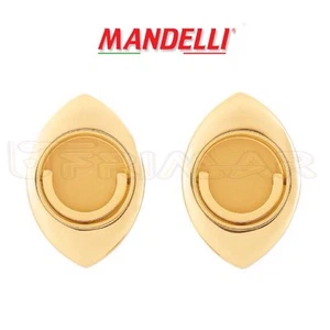 KIT MANIGLIE INCASSO PER PORTE SCORREVOLI A LIBRO MANDELLI CLIP 368TL ORO LUCIDO - Foto 1 di 2