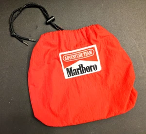 RARE Collectible Vintage Adventure Team Red Nylon Drawstring Bag - Picture 1 of 3
