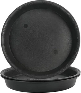 3pcs 10 inch Plastic Plant Saucer Trays for Indoor Outdoor Garden Pot Base Black - Picture 1 of 8