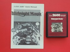 Midnight Magic with Manual Atari 2600 Red Label Game *Cleaned & Tested* 