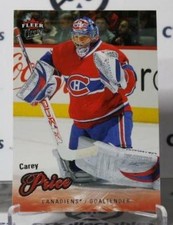 CAREY PRICE # 33 FLEER ULTRA 2008-09  HOCKEY NHL GOALTENDER MONTREAL CANADIANS C