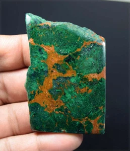 181,10 Cts 100% Malachite Naturale Crisocolla Fetta Grezza Pietre Preziose Sciolte - Foto 1 di 2