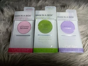 NEW 3 Voesh Mani In A Box Deluxe. Each Pack Contains 3 Uses  - Picture 1 of 8