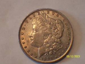 Morgan Dollar 1891 p Morgan Silver Dollar high XF++ - Picture 1 of 10