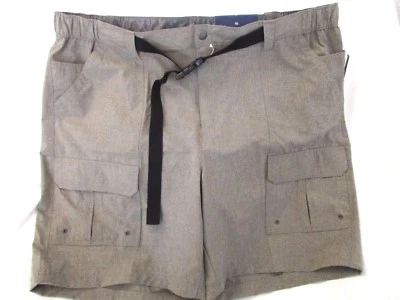 Men's "Croft & Barrow" B&T Size 46 Shdw Brwn Belted Side Elastic Traveler Shorts - Image 1 of 3