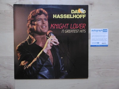 David Hasselhoff Autogramm signed LP-Cover "Knight Lover - Greatest" Vinyl ACOA - Bild 1 von 3