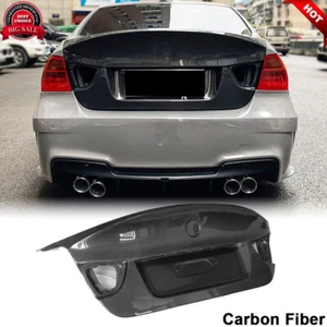 For BMW E90 325i 328i 335i 2009-2012 REAL CARBON Rear Trunk Boot Lid Cover Trim - Bild 1 von 12