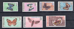 1967 NEW CALEDONIA - Yvert Butterflies No. 341-44 + Airmail No. 92-94 - MNH** - Zdjęcie 1 z 1