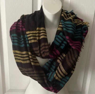 Women's bohemian / Aztec / drug rug infinity scarf one size  - Image 1 of 3