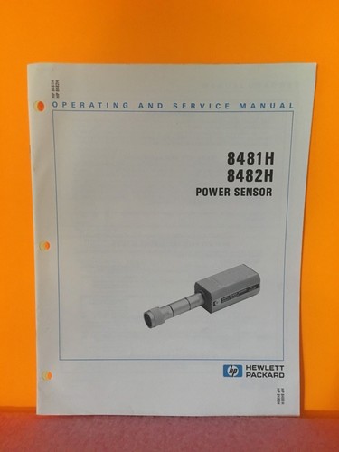 HP / Agilent 08481-90016 8481H, 84812H Power Sensor Operating + Service ...