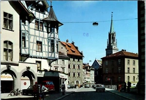 Gallusstrasse with St. Laurenzen Church, St. Gallen, Switzerland Postcard - Picture 1 of 2