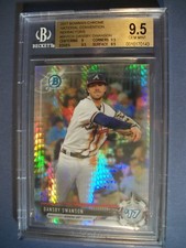 DANSBY SWANSON 2017 Bowman Chrome National Convention Refractor BGS GEM MINT 9.5