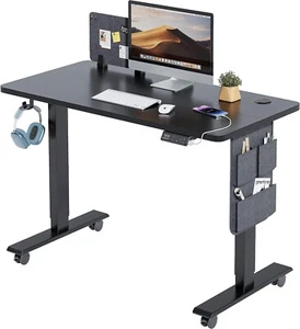 MAIDeSITe Standing Desk Electric Height Adjustable Desk – 100x60cm Sit Stand - Picture 1 of 17