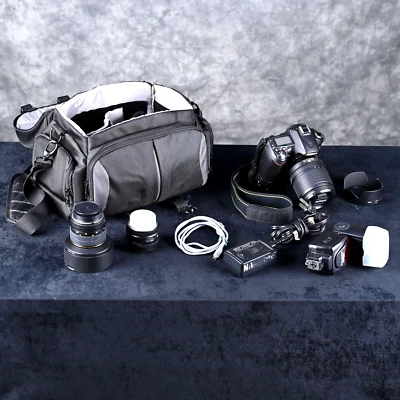 Nikon D90 DSLR Camera with 18-105mm/14mm/50mm Lenses and Flash | See Description - Image 1 of 4
