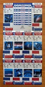 SAQUON BARKLEY DEBUT - 2018 NFL NEW YORK GIANTS FULL FOOTBALL TICKET SHEET - Picture 1 of 1