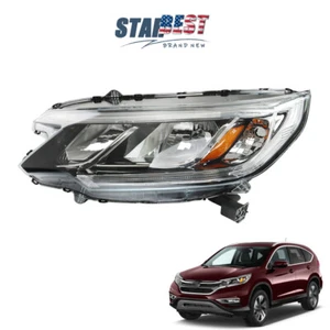 For Honda CRV CR-V 2015-2016 Headlight Halogen Black Clear Headlamp Left Side - Picture 1 of 12
