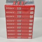 Sony Hf High Fidelity 60 Minute Audio Cassette Normal Bias Lot Of 9 Blank Tapes