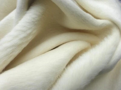 sheepskin leather Karakul Ultrathin hide Creamy White Fine Baby Fuzz Hair - Image 1 of 4