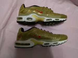 Nike Air Max Plus TN Tuned Air Metallic Gold Sneakers Shoes Men's 12 903827-700 - Picture 1 of 11