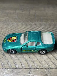 Vintage Matchbox 1987 Porsche 944 Turbo Green Doors Open Rare Original Emblem - Picture 1 of 8