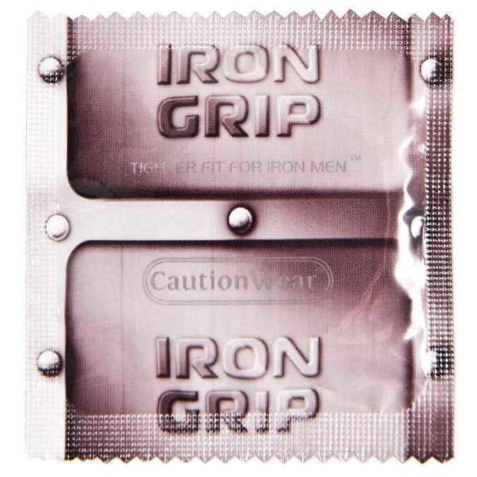 Caution Wear Iron Grip Snugger Fit Small Lubricated Bulk Condoms - Choose Amount - Image 1 of 1