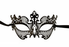 Masque de Venise - luxe venitien - dentelle de metal noir - 410
