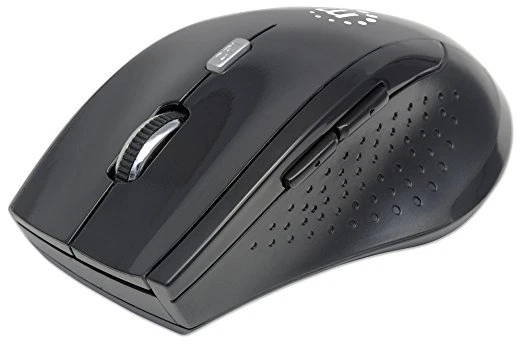 Manhattan Curve Wireless Optical 5 Button Mouse Gray & Black - Image 1 of 1