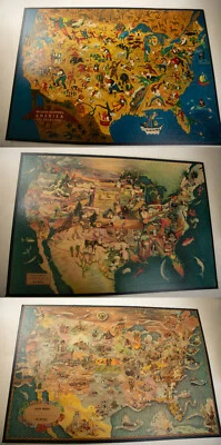 3 иллюстрированные карты класса American History (HSE) Arron Bohrod Wm Gropper образец - Изображение 1 из 4