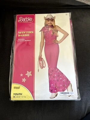 Barbie La Película Juvenil Grande 12-14 Western Barbie Disfraz ¡Agotado y en mano!! Foto 1 de 2